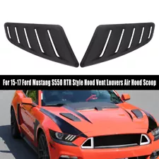 For 15-17 Ford Mustang S550 RTR Style Hood Vent Louvers Air Hood Scoop HOT SALE