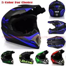 DOT Youth Kids ATV Full Face Motorcycle Street Helmet Street FOR Cruiser Scooter