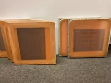 6 total - Aluminum (4) and Steel (2) Silk Screen Frames with screens