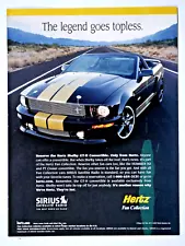 07 Shelby GT H Convertible Hertz Ford Mustang Legend Topless Original Print Ad