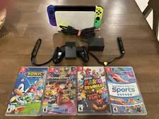 Nintendo switch oled Splatoon 3 special edition. BUNDLE-CASE & 4 GAMES INCLUDED