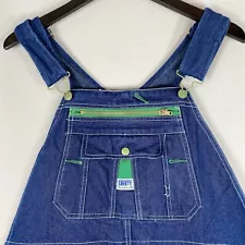 Liberty Overalls Men's Size 38 X 32 Blue Denim Bibs Work Wear Carpenter NICE!