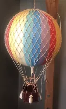 Large 12.5" Hot Air Balloon Authentic Model Rainbow Nursery Décor