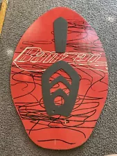 Retro Banzai Wood Skim Board Multi-Colored 29.5" Vintage Red