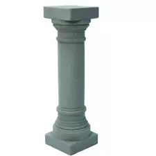 32-1/8 in Gray column pedestal garden yard stand plant flower picture