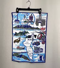 Kitchen Dish Tea Towel Cape Town South Africa Souvenir 16x23” Pure Cotton Unused