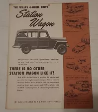 The Willys 4-Wheel Drive Station Wagon Sales Brochure