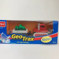 Brand New 2004 Fisher Price GEO TRAX Rail & Road System Pile High Plowing