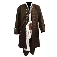 Jack Cosplay Costume Sparrow the Caribbean Cosplay Full Set Costume for Men Adul