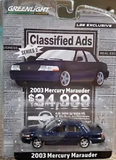 greenlight classified ads series 2 LBE exclusive blue 2003 mercury marauder 2023