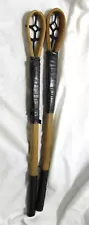 Native American Boy Men's Seminole Creek Stickball Game Sticks Set 24-1/2" Long