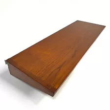 VTG 60s Kai Kristiansen for FM Mobler 33.75" Teak Shelf Danish Modern Wall Unit