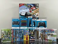 NEW Nintendo Wii U Deluxe Set 32GB Black Console System Mario in Box Set Bundle