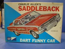 RARE & VINTAGE CHARLIE ALLEN "SADDLEBACK" DART FUNNY CAR NEVER BUILT NO PAINT