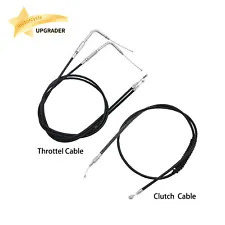 Lengthened Extended Throttle Line Clutch Cable Wire For Harley sportster Dyna (For: 1973 Harley-Davidson Sportster 1000)