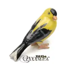 Little Critterz Bird - Goldfinch "Bounce" - Miniature Porcelain Figurine