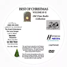 CHRISTMAS OLD TIME RADIO COLLECTION (Vol 1 & 2) - 312 Shows MP3 Format OTR 1 DVD