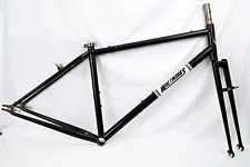 Waltworks Custom 17.5" Steel Bike Frame/Fork 29" PAUL Dropouts MTB Single Speed