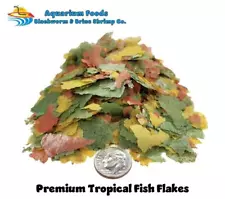 PREMIUM TROPICAL FISH FLAKE FOOD - 8OZ - 1/2 POUND - TOP SHELF! SALE PRICE! AFI