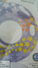 INFLATABLE STARGAZE "PURPLE" SWIMMING POOL 36" TUBE FLOAT with "HANDLES" NEW