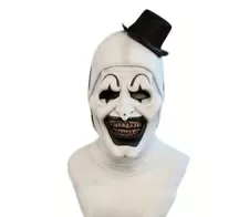 Scary Clown Mask with Hat Perfect for Halloween, Cosplay, and Photography