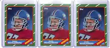 (3) LOT 1986 Topps Karl Mecklenburg Topps All Pro #119 Broncos