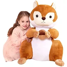 Large Squirrel Stuffed Animal Plush Toy,Giant Cute Jumbo Soft 23 Inches Brown