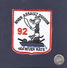 RIVDIV River Division 92 US NAVY Vietnam War PBR Unit Ship Boat Patch