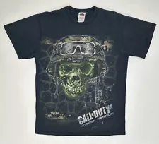 Call of Duty 4 Modern Warfare Shirt Size Medium Classic Video Game Skull 2007