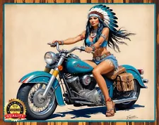 Indian Motorcycle - Painting Since 1901 - Metal Sign 11 x 14