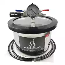 ABLAZE 1.5 Gallon Gal Vacuum Chamber Stainless Steel Degassing Urethanes #CR zzz