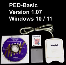 PED-BASIC Card & Writer Box Windows 10/11 Babylock Palette PES File Transfer Sys