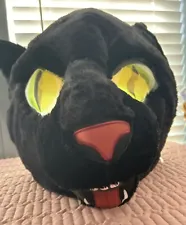 Big Greeter Head Black Cat Panther Jaguar Giant Dan Dee Mascot Cosplay Costume