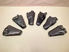 (6) Bianchi police-issue RH leather holsters (for .38/.357)