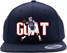 New England Patriots Tom Brady Goat Logo Snapback Hat