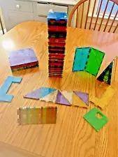 Magna-Tiles Lot (100+ Pieces!) Used Magnatiles