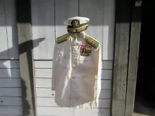 Vietnam US NAVY ADMIRAL Naval Aviator Pilot Officer's Dress White Uniform Medals