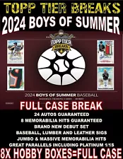 ST LOUIS CARDINALS 2024 PANINI BOYS OF SUMMER 8X HOBBY BOX FULL CASE BREAK #3100