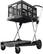 CLAX Multi-Use Cart & Crate Collapsible Folding Foldable Shopping Trolley New