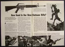 How Good is M-16 Vietnam Rifle 1967 vintage pictorial