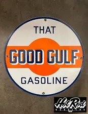 gulf porcelain sign for sale