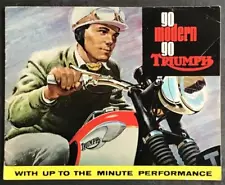 TRIUMPH MOTORCYCLE Range Sales Brochure For 1966 #18/65 Thunderbird TIGER++