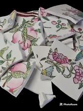 Hand-cut Broken China Mosaic Tiles For Crafts