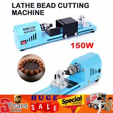 Small Mini Aluminum Alloy Lathe Polishing Machine Woodworking Cutting DIY Tools!