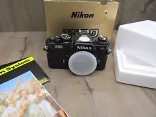 Nikon FE2 35mm SLR Black Film Camera Body - Black