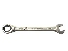 Craftsman Combination Ratcheting Wrench Chrome SAE 9/16