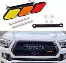 Fit For Toyota Tacoma Tundra Tri-color Front Grille Cover Badge Emblem Car Decor (For: Toyota Tacoma)