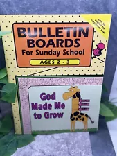 Bulletin Boards for Sunday School Ages 2-3 Can Be Copied New Free Ship