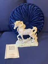 Vintage Lenox Princeton Gallery Butterfly Unicorn Porcelain Figurine 2005