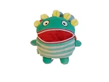 Gerd Hahns Worry Eaters Schnulli Plush Eats Your Worries - Green Stripes Zipper